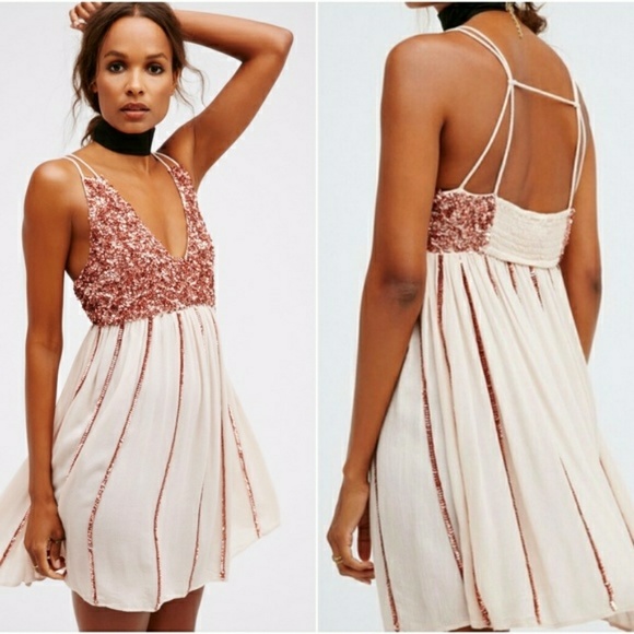 Free People Dresses & Skirts - BNIP Free People Glitter Girl Slip Dress